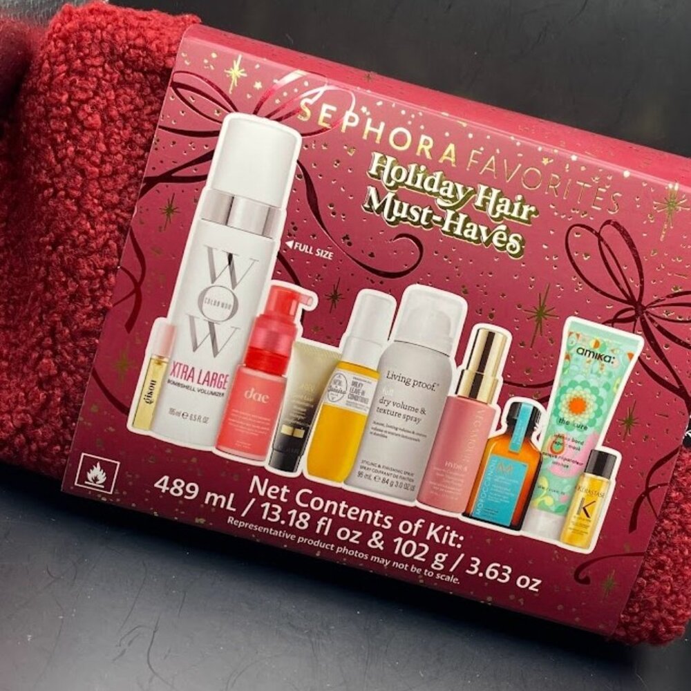 Sephora Favorites Holiday Hair Must Haves Value Set 10 pcs, Gif woman New